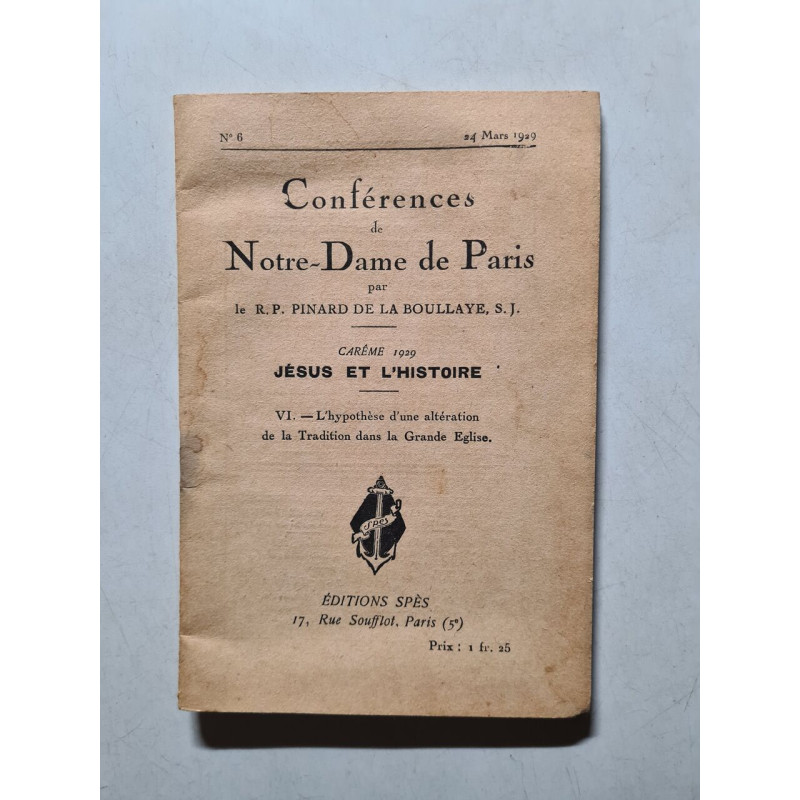 Conférences de Notre-Dame de Paris nº 6 - 1929