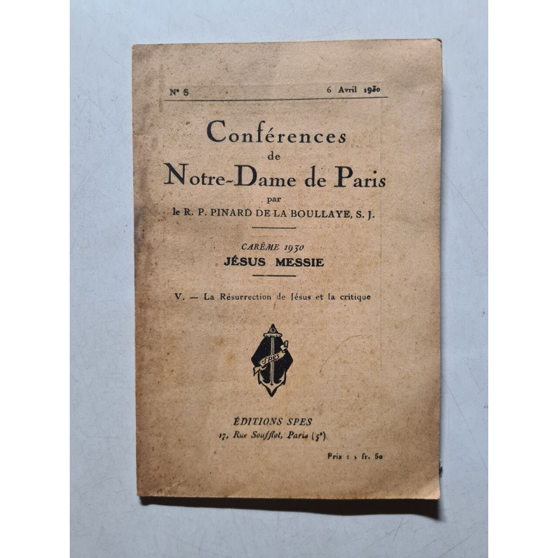 Conférences de Notre-Dame de Paris nº 5 - 1930