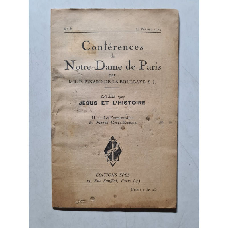 Conférences de Notre-Dame de Paris nº 1929