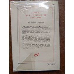Tableau de la littérature française