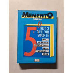 Memento passeport. 5e tout ce qu'il faut savoir en francais...
