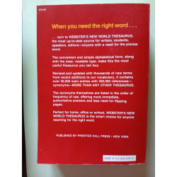 Webster's New World Thesaurus