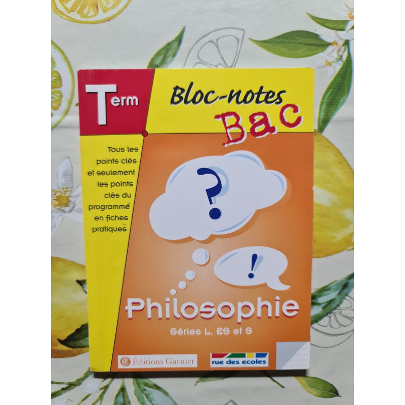 Bloc-notes Bac Philosophie
