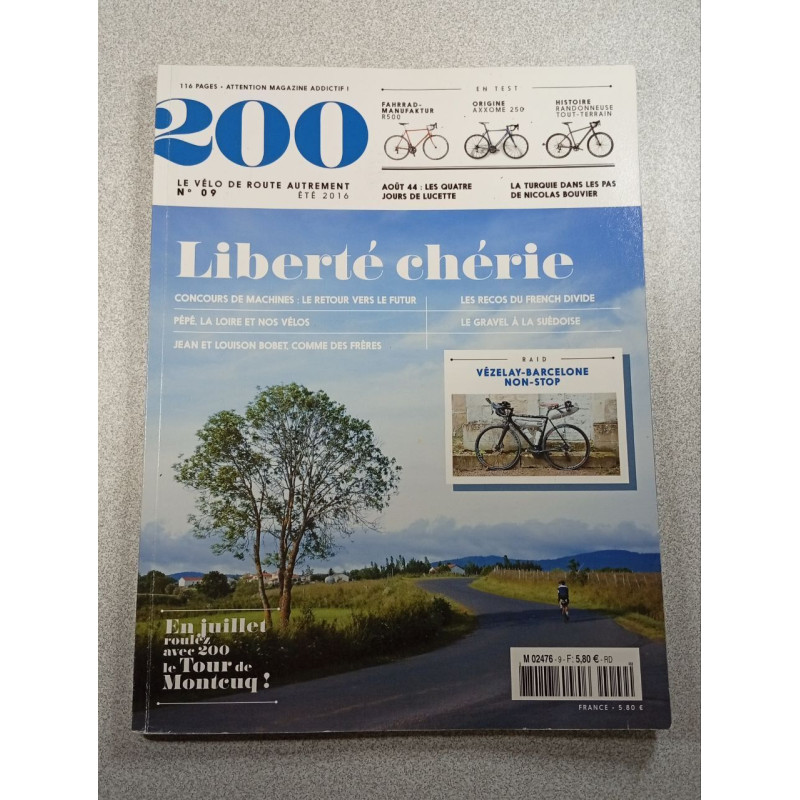 200: toutes les aventures du vélo n°9 Liberté chérie