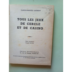 Tous les jeux de cercle et de casino
