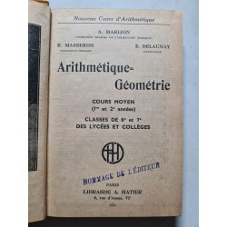 Nouveau cours d'arithmétique. Arithmétique Géométrie