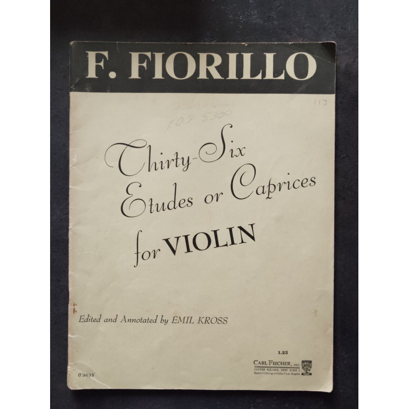 Thirty-Six Etudes or Caprices for Violin