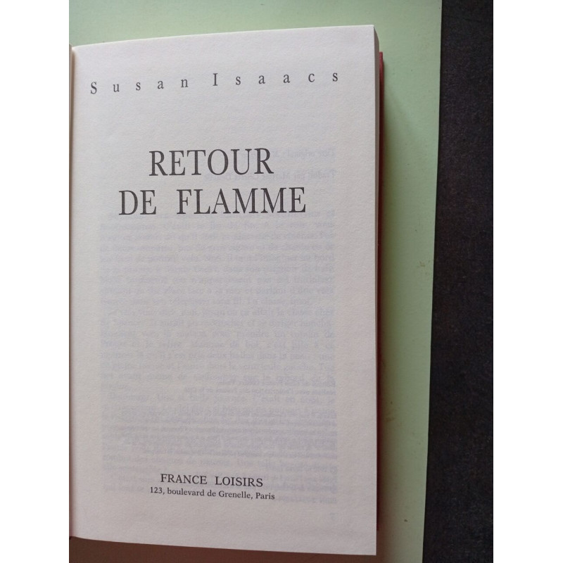 Retour de flamme