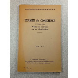 Examen de conscience à l'usage des prêtres en retraite ou en...