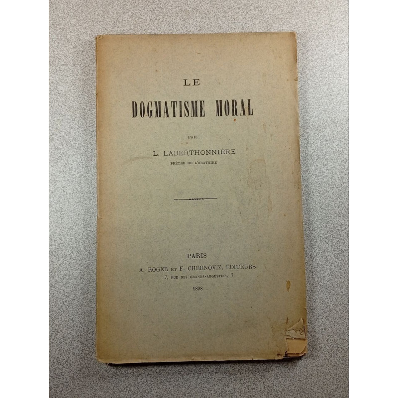 Le dogmatisme moral