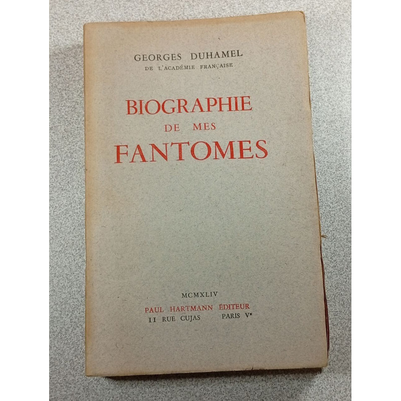 Biographie de mes fantômes