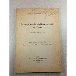 La negación del «debitum peccati» en María - Sintesis Historica