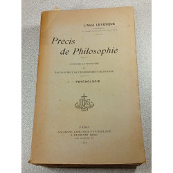 Précis de Philosophie 1. - Psychologie