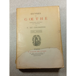 Œuvres de Goethe Tome Premier