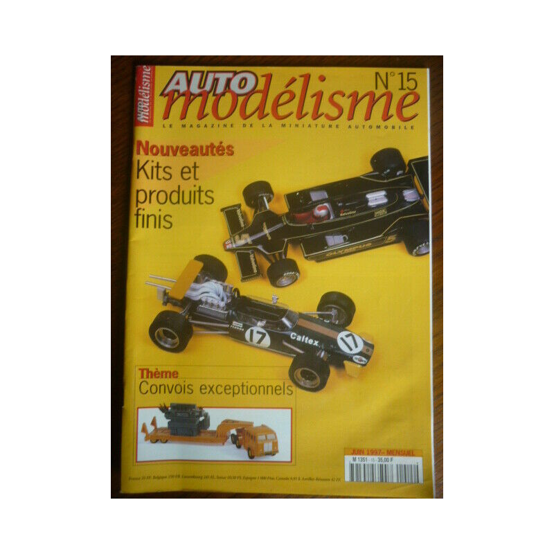 AUTO MODELISME n15 JUIN 1997 modélisme