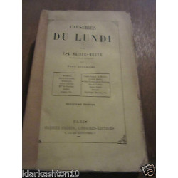 sainte-beuve causeries du lundi tome quatrième