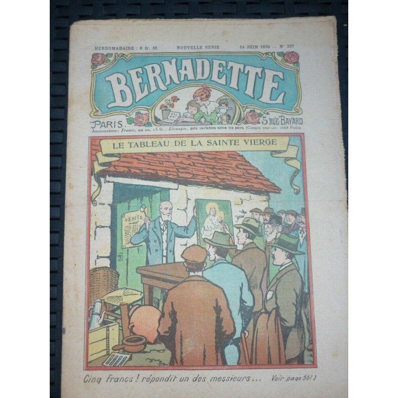 Bernadette Nouvelle Série n337 14 juin 1936 Le Tableau de la...