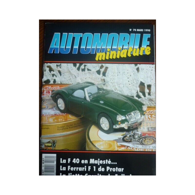 Automobile miniature n70 mars 1990 modélisme