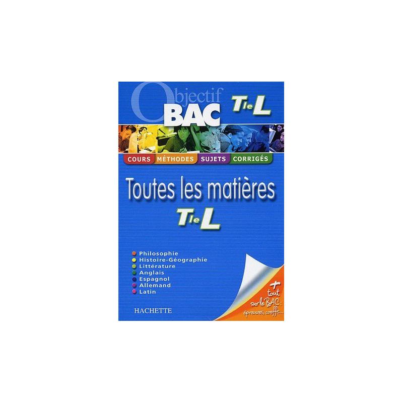 Toutes les matières Tle L