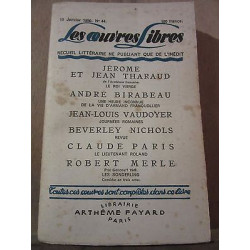Les œuvres Libres n44 Janvier 1950 tharaud birabeau vaudoyer...