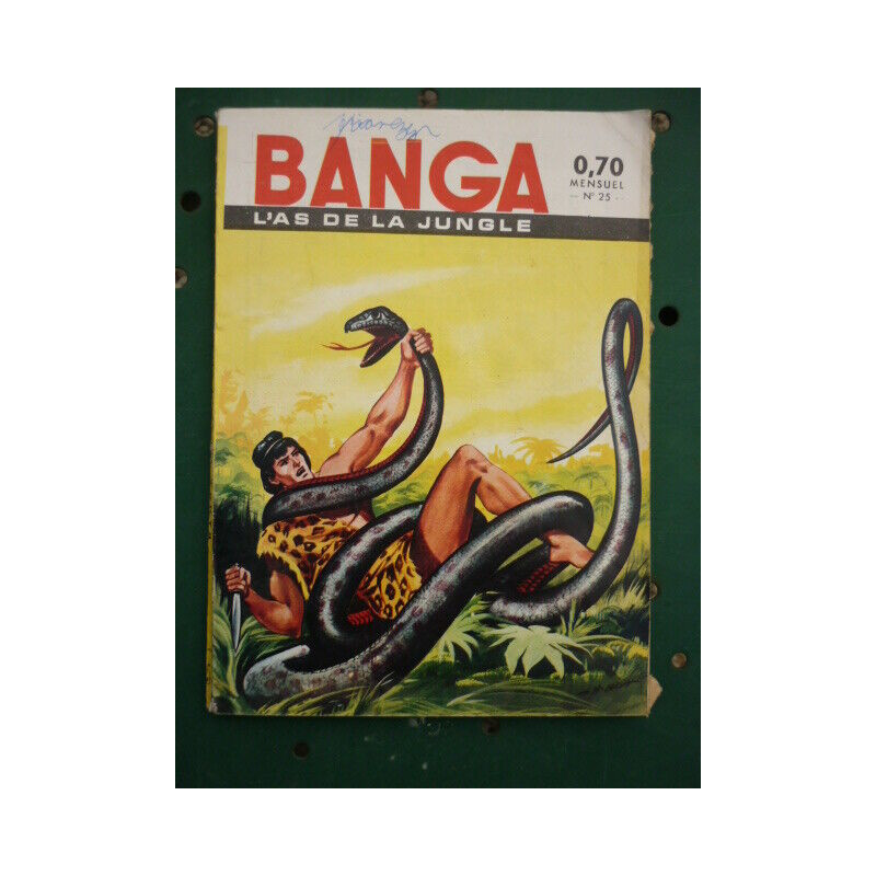 Banga l'as de la jungle mensuel n25 Editions des remparts Mars 1964