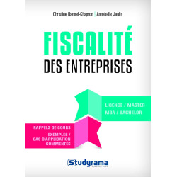 Fiscalité des entreprises: Licence / master / MBA / bachelor