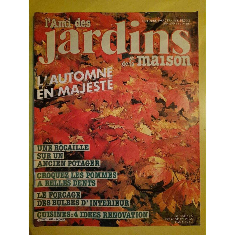 L'Ami des Jardim Et De La Maison nº697 L'Automne En Majeste 1983