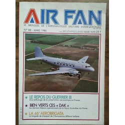 Air Fan Le Mensuel de L'aeronautique Militaire Nº 88 Mars 1986