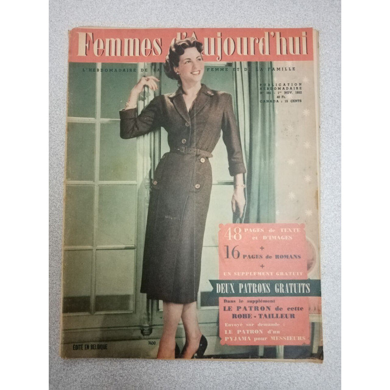Femmes d'Aujourd'hui nº 391 / Novembre 1952