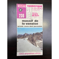 Massif de la Vanoise Carte touristique 1 25 000 Institut...