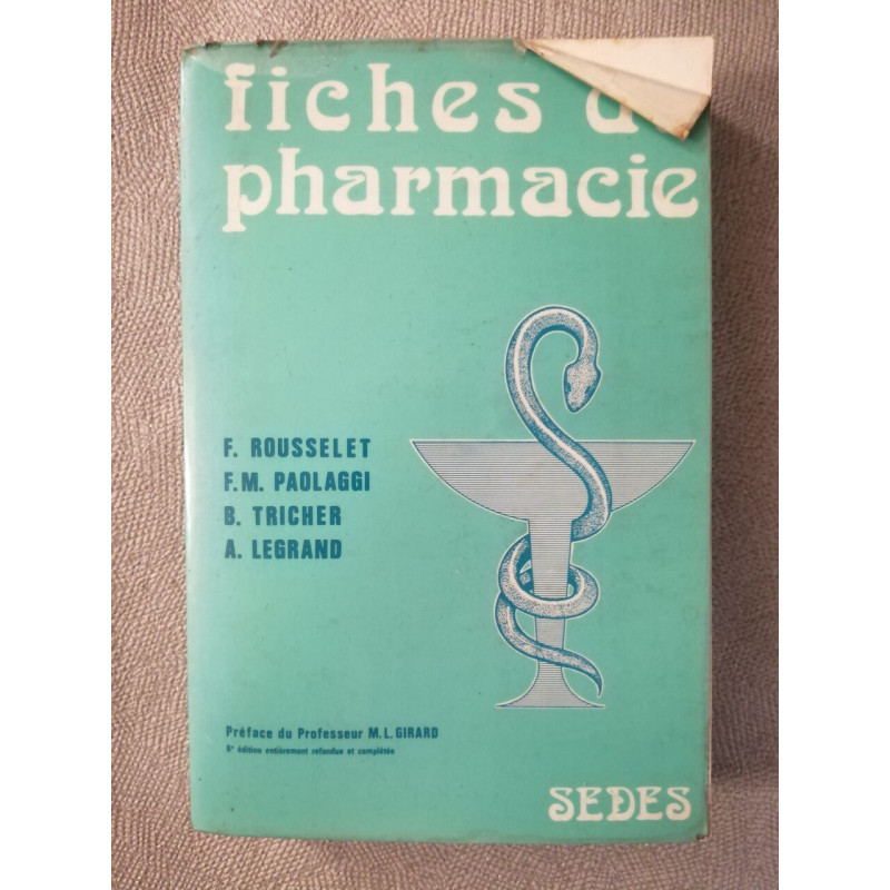Fiches de pharmacie