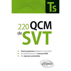 220 Qcm de Svt Terminale S et Concours Fesic Enseignement Obligatoire