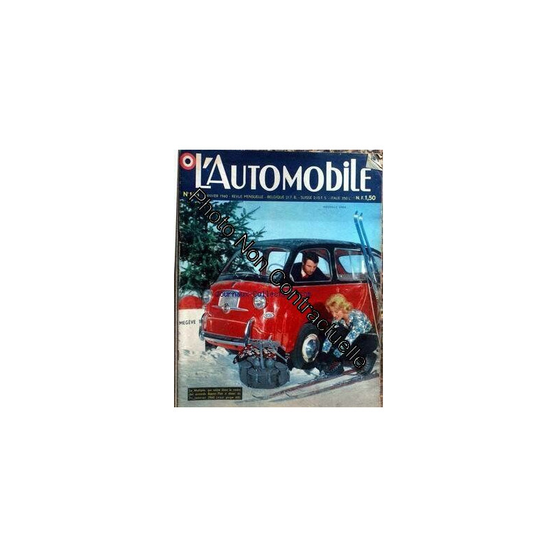 AUTOMOBILE (L') [No 165] du 01/01/1960 - MEGEVE - LA MULTIPLA - SIMCA