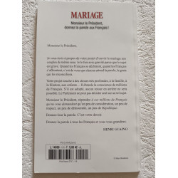 Mariage monsieur le président donnez la parole aux Français