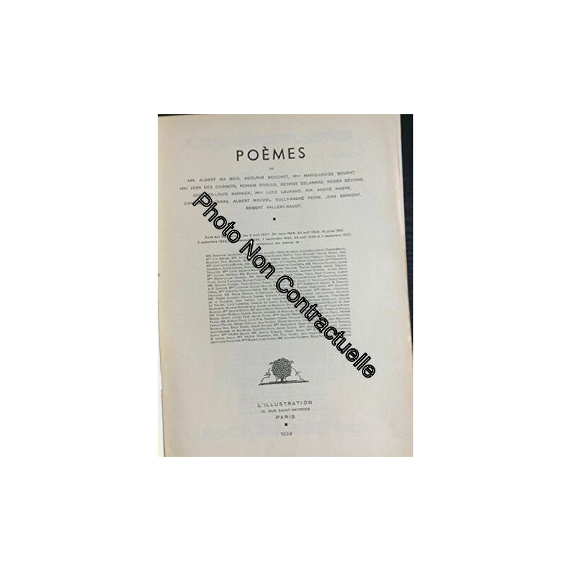 PETITE ILLUSTRATION POEMES (LA) N° 919 du 13-05-1939 POEMES