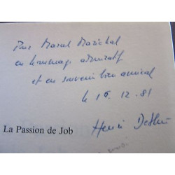 La Passion de job drame avec un envoi