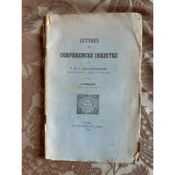 Lettres et conferences inédites