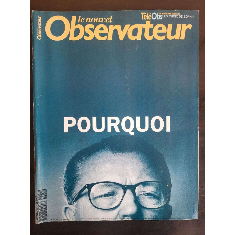 Observateur - Nº 1571 : Pourquoi / Décembre 1994