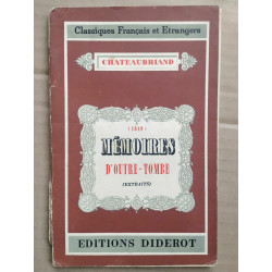 Mémoires d'outre tombe extraits chateaubriand