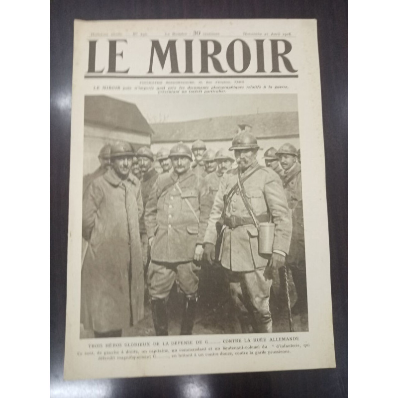 Journal Le Miroir N° 231 - 1918