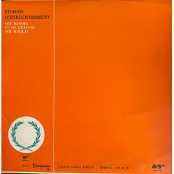 Studios d'enregistrement SUR BANDES ET DE GRAVURE SUR DISQUES