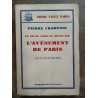 Pierre Champion L'avènement de Paris