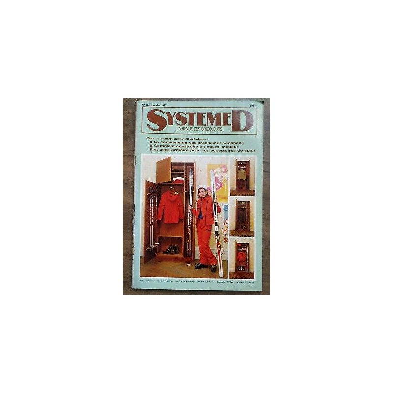 Système D La Revue des Bricoleurs Nº 324 Janvier 1973