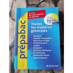 Toutes les matières générales Bac Pro 3 ans tertiaires et industriels