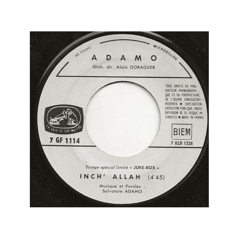 Inch' Allah / Je Vous Offre