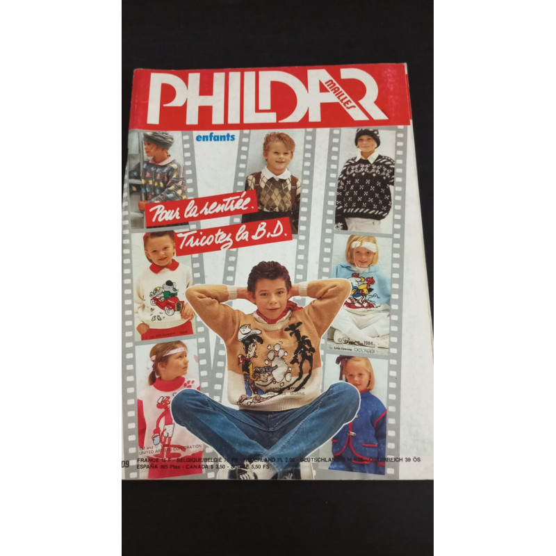 Phildar Mailles Nº109 - enfants - pour la rentree tricotez la bd /...