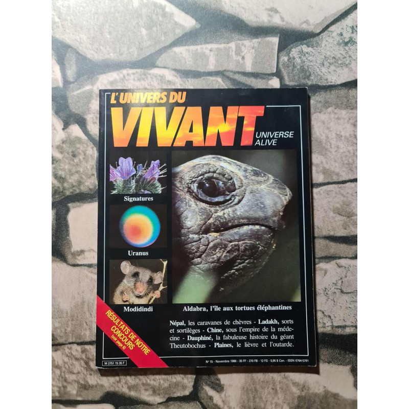 L'univers vivant N.18 - Novembre 1986