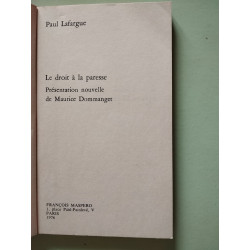 Le droit à la paresse