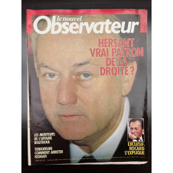 Le Nouvel Observateur N1105 - Hersant vrai patron de la droite