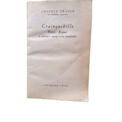 Crainquebille putois riquet et plusieurs autres récits profitables